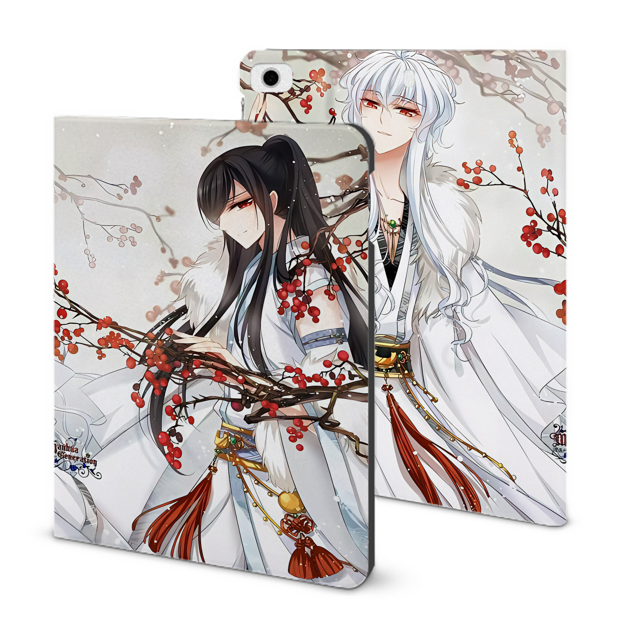 （画像用） 刀剣乱舞 Touken Ranbu IPad ケース ブック型 PUレザー TPU 耐衝撃 軽量 薄型 ペン収納なし 全面保護 IPad 各モデル対応